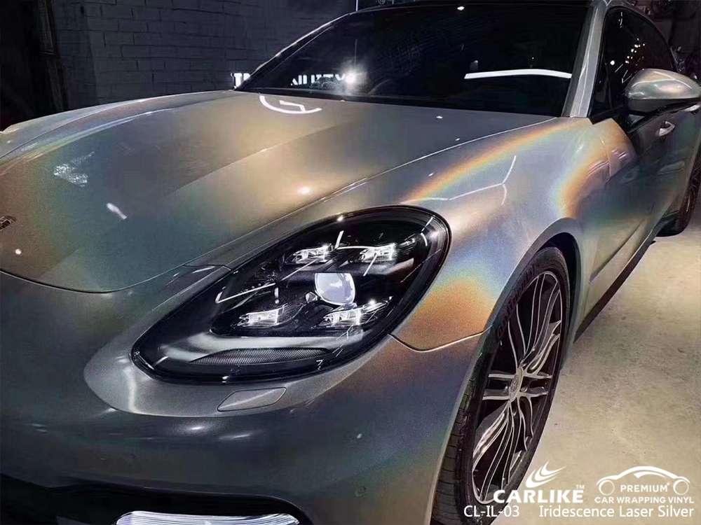 CL-IL-03 iridescence laser silver wrap car black matt for PORSCHE Tokat Turkey