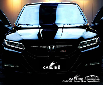 HONDA Sivas Türkiye için CL-SV-01 süper parlak kristal siyah parlak vinil şal