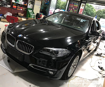 BMW Kütahya Türkiye için CL-SV-01 süper parlak kristal siyah araba sarma filmi