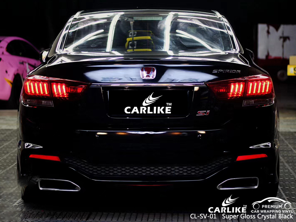 CL-SV-01 super gloss crystal black high gloss vinyl wrap for HONDA Sivas Turkey