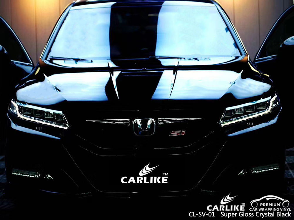 CL-SV-01 super gloss crystal black high gloss vinyl wrap for HONDA Sivas Turkey