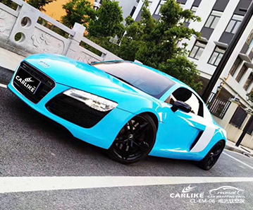 AUDI Çanakkale Türkiye için CL-SV-22 süper parlak kristal orta mavi vinil malzeme tedarikçileri