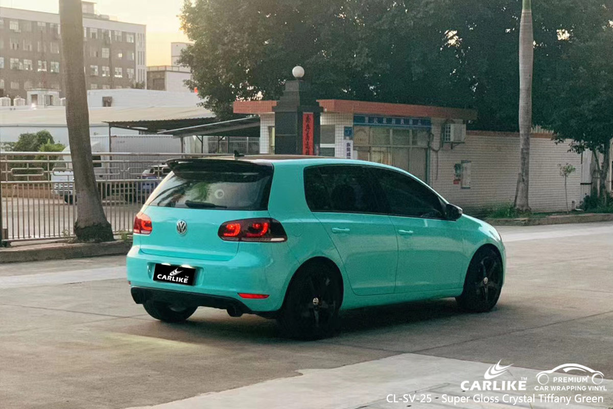 CL-SV-25 super gloss crystal tiffany green wrap my car for VOLKSWAGEN Agri Turkey