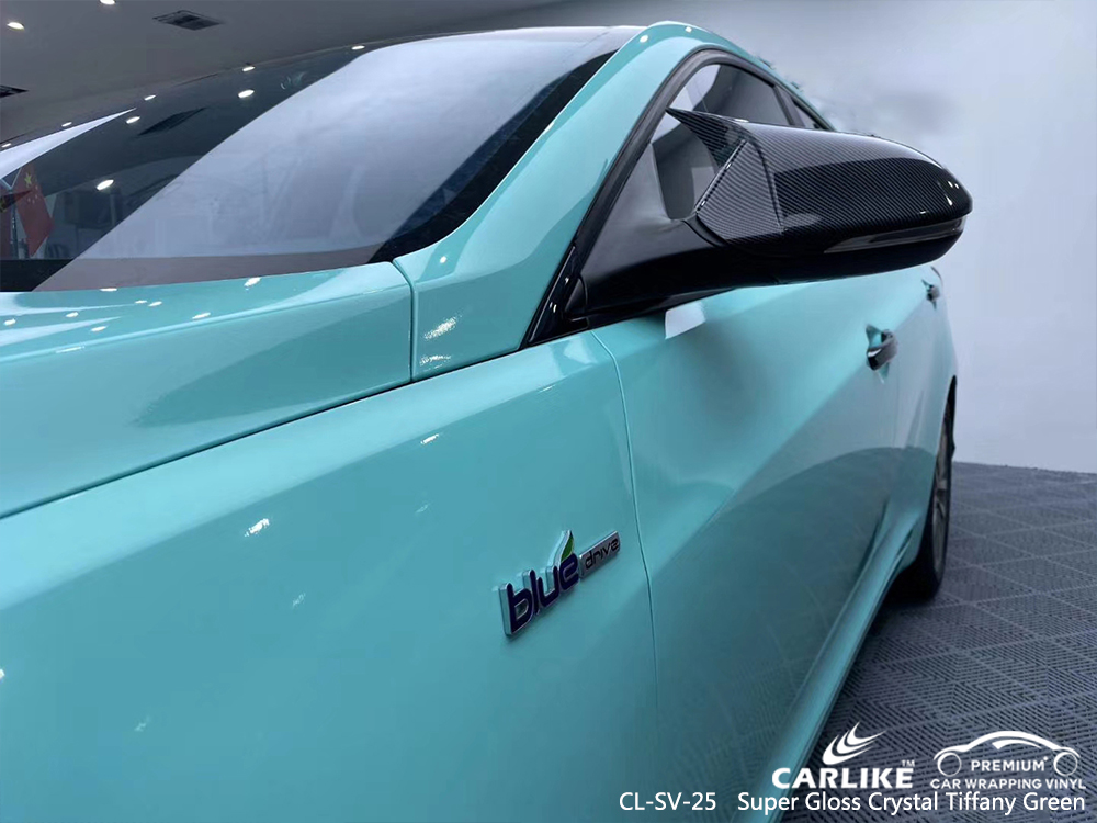 CL-SV-25 super gloss crystal tiffany green car wrapping foil for BEIJING HYUNDAI Isparta Turkey