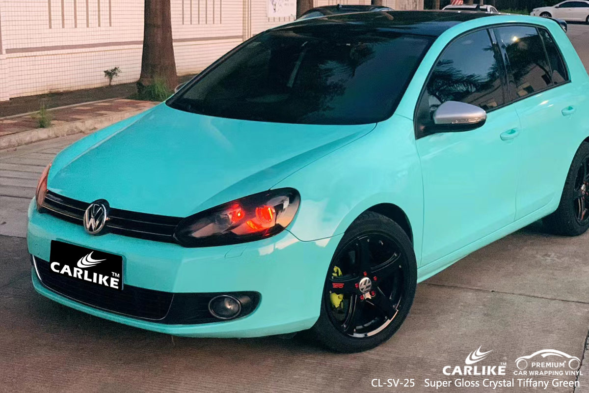 CL-SV-25 super gloss crystal tiffany green wrap my car for VOLKSWAGEN Agri Turkey