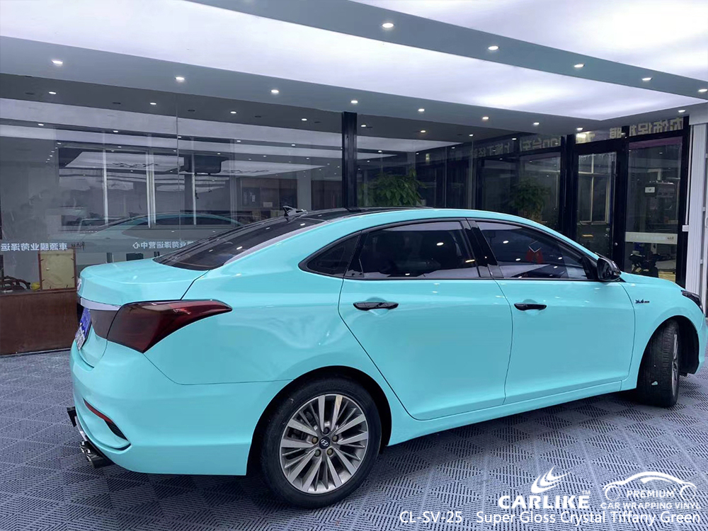 CL-SV-25 super gloss crystal tiffany green car wrapping foil for BEIJING HYUNDAI Isparta Turkey
