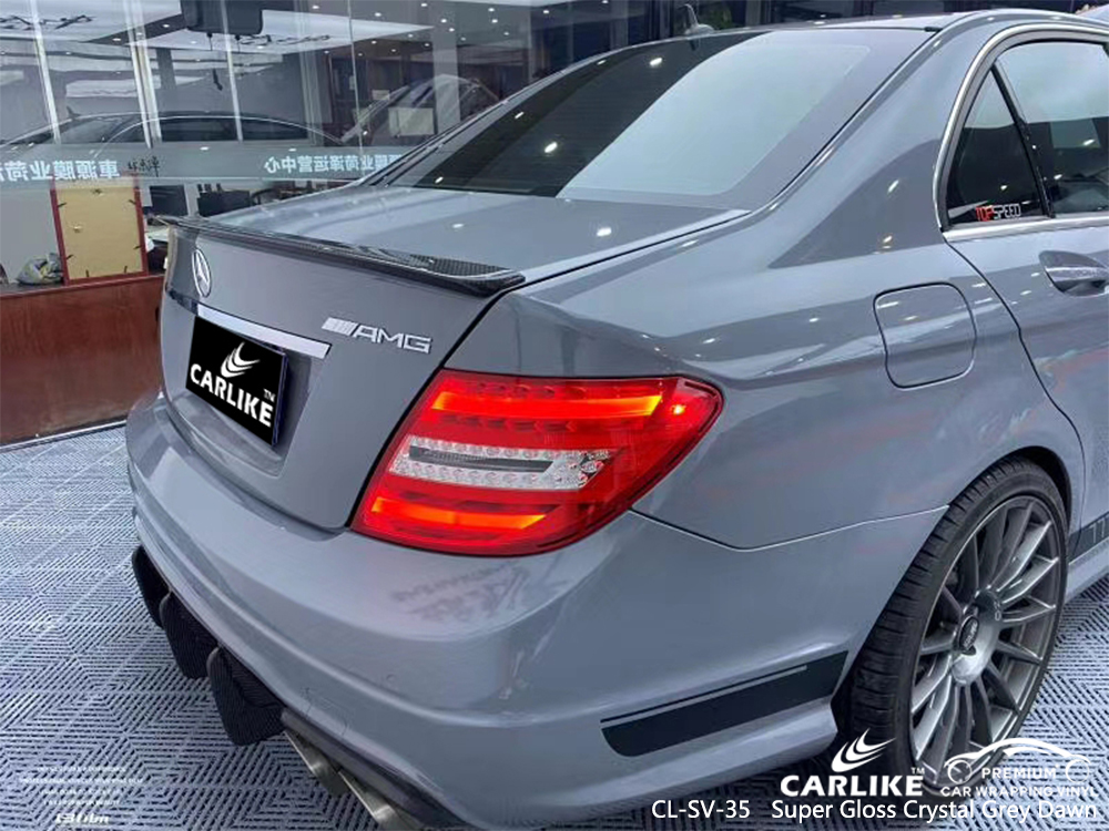 CL-SV-35 super gloss crystal grey dawn moto vinyl sticker paper for MERCEDES-BENZ Rize Turkey