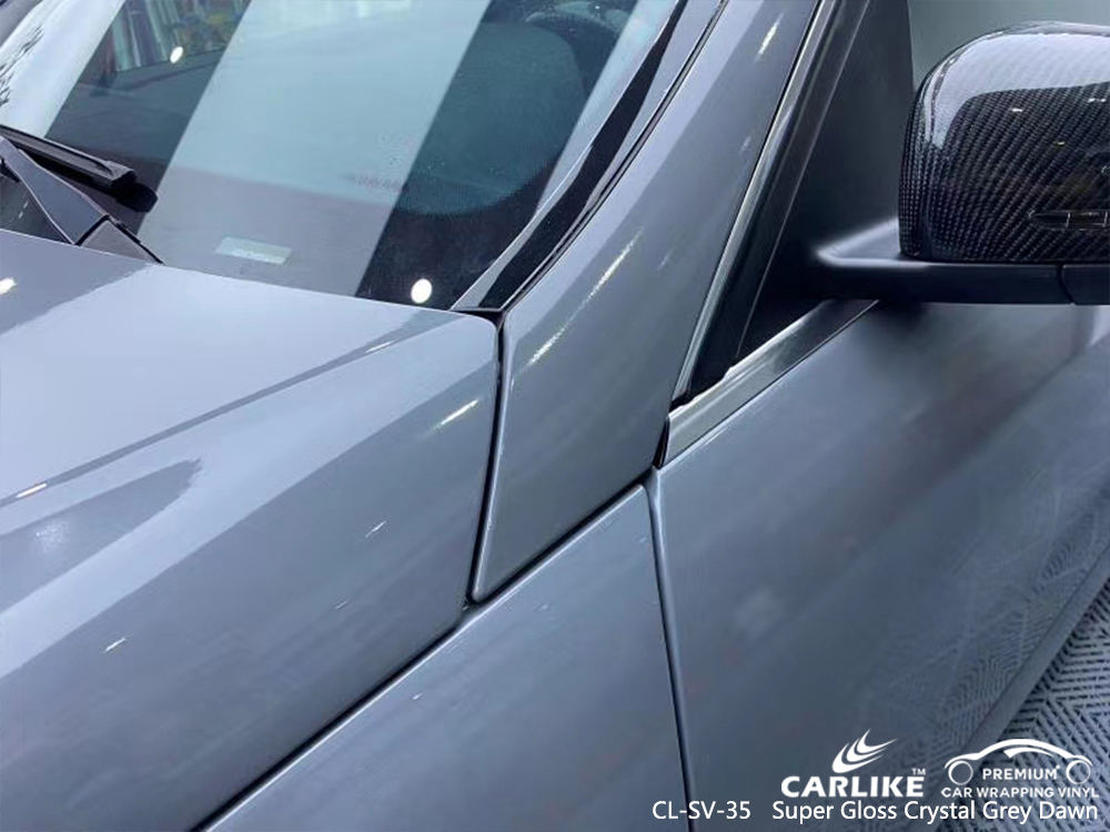 CL-SV-35 super gloss crystal grey dawn moto vinyl sticker paper for MERCEDES-BENZ Rize Turkey