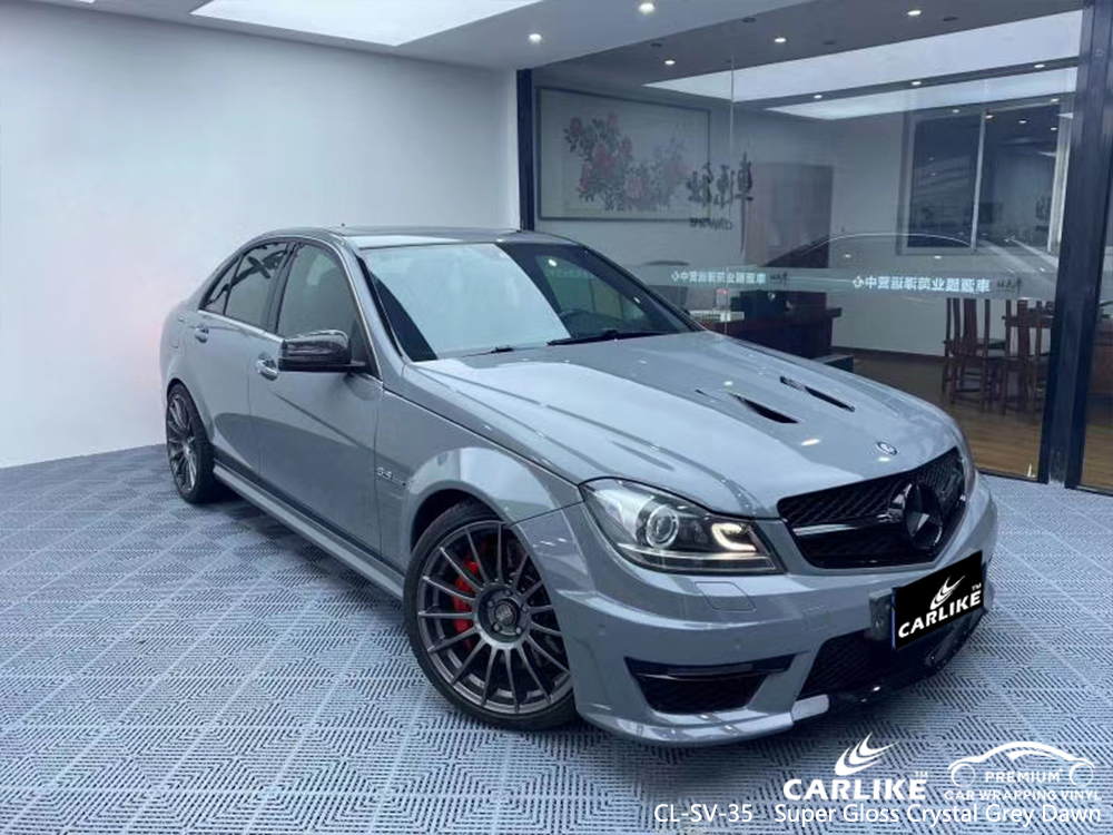 CL-SV-35 super gloss crystal grey dawn moto vinyl sticker paper for MERCEDES-BENZ Rize Turkey