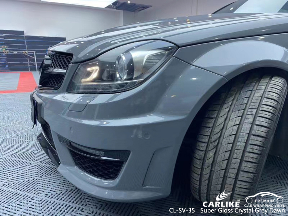 CL-SV-35 super gloss crystal grey dawn moto vinyl sticker paper for MERCEDES-BENZ Rize Turkey