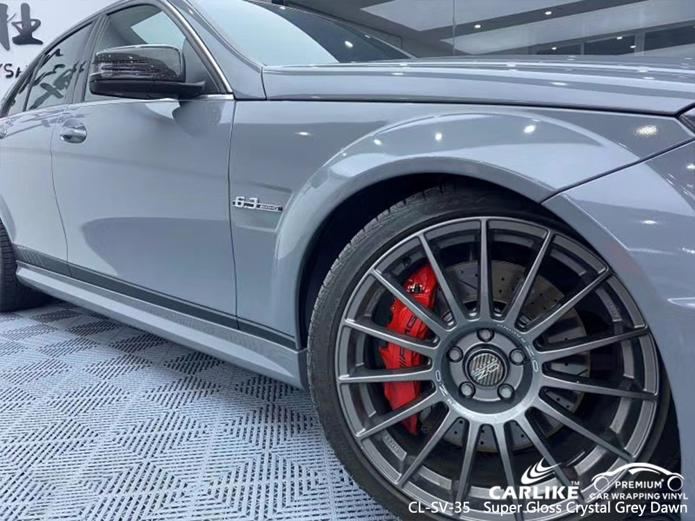CL-SV-35 super gloss crystal grey dawn moto vinyl sticker paper for MERCEDES-BENZ Rize Turkey