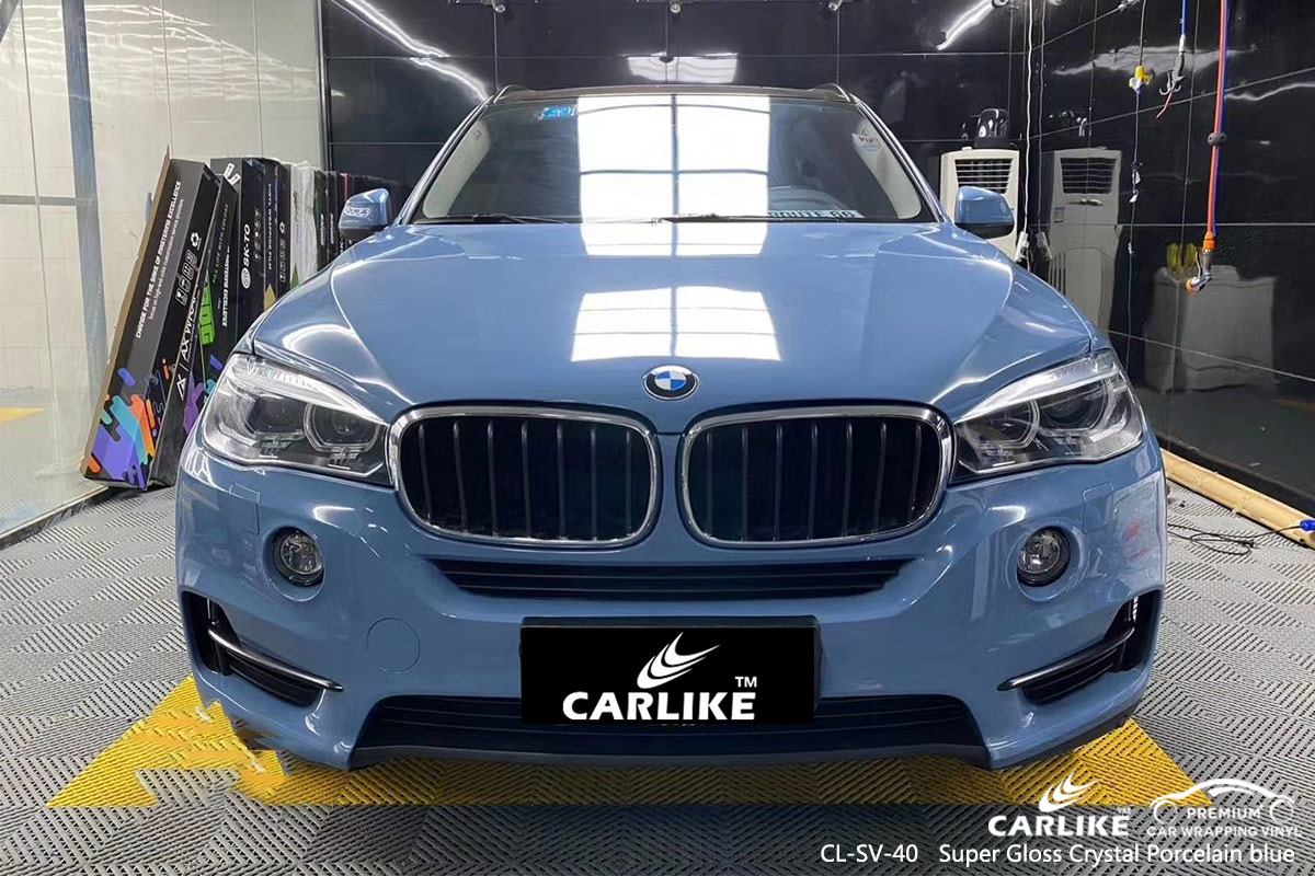 CL-SV-40 super gloss crystal porcelain blue car wrap film for BMW Erzincan Turkey