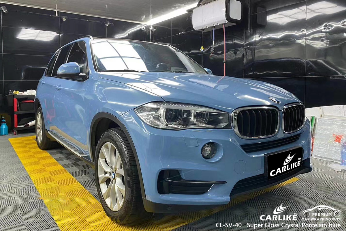 CL-SV-40 super gloss crystal porcelain blue car wrap film for BMW Erzincan Turkey