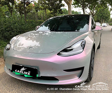 CL-CC-10 bukalemun şeker sihirli nardo gri yeşil TESLA Western Cape Güney Afrika için araba sarma vinil mat