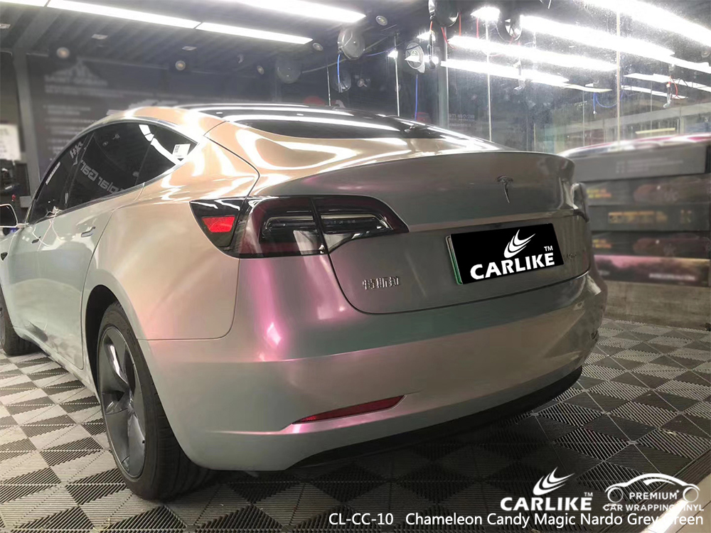 CL-CC-10 chameleon candy magic nardo grey green car wrap vinyl matte for TESLA Western Cape South Africa