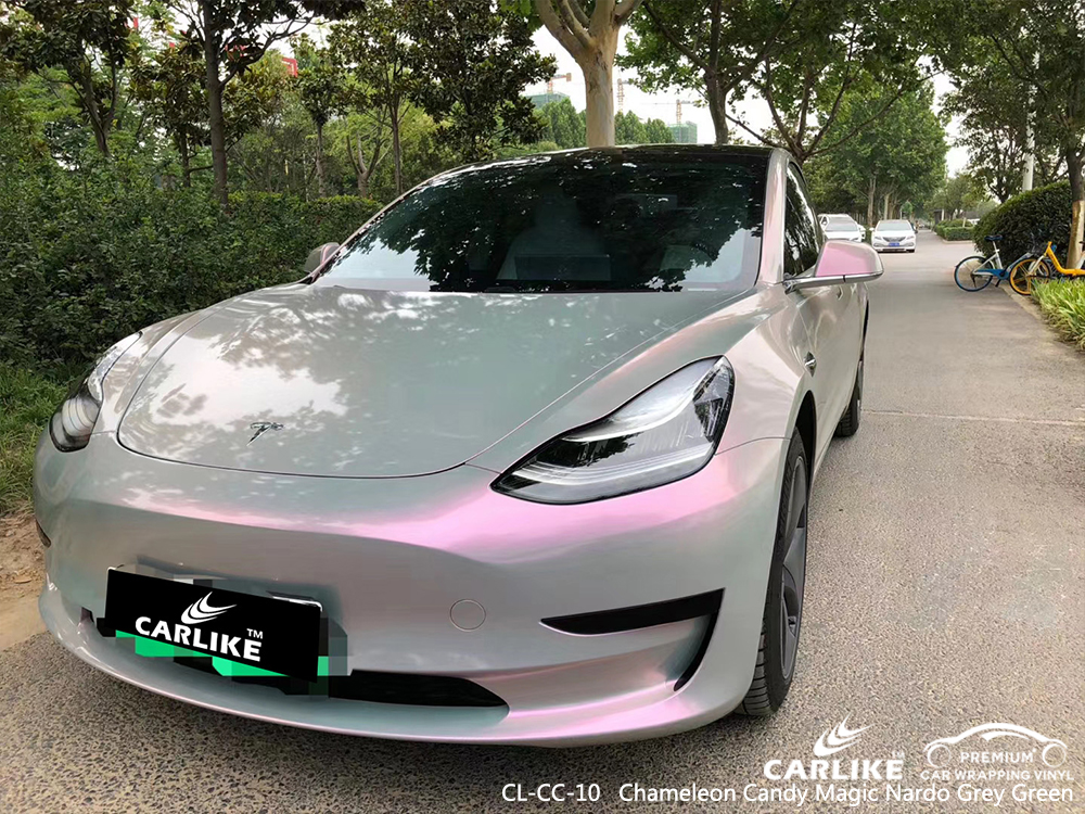 CL-CC-10 chameleon candy magic nardo grey green car wrap vinyl matte for TESLA Western Cape South Africa