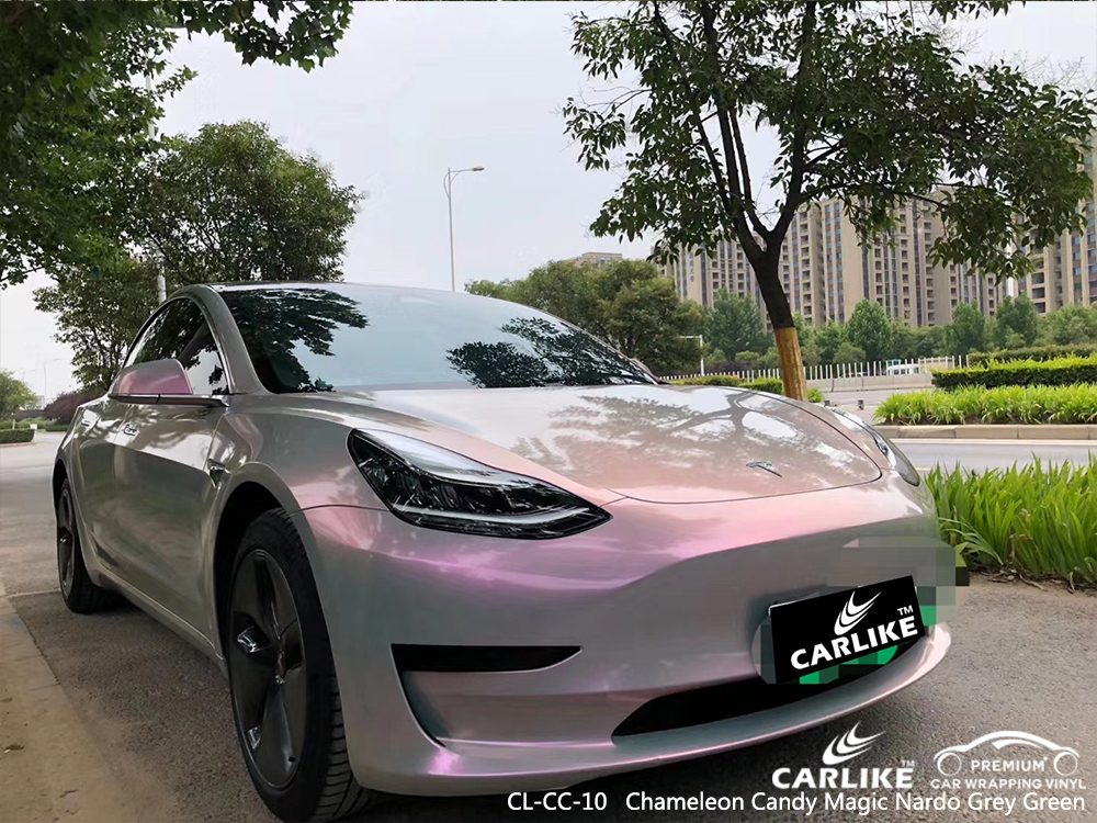 CL-CC-10 chameleon candy magic nardo grey green car wrap vinyl matte for TESLA Western Cape South Africa