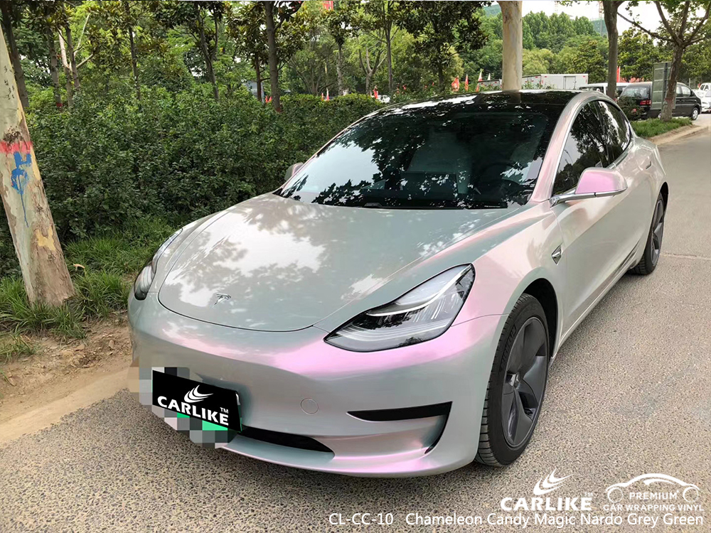 CL-CC-10 chameleon candy magic nardo grey green car wrap vinyl matte for TESLA Western Cape South Africa