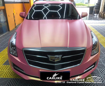 CADILLAC Limpopo Güney Afrika için CL-DC-10 elmas kristal mat pembe altın parlak vinil şal