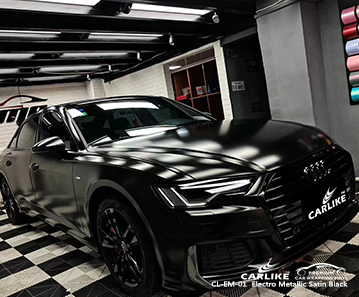 AUDI Gümüşhane Türkiye CL-EM-01 elektro metalik saten siyah gövde sarma araba tedarikçisi