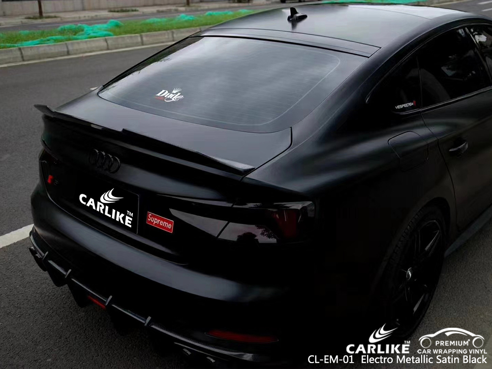 CL-EM-01 electro metallic satin black vehicle car foil for AUDI Bartin Turkey