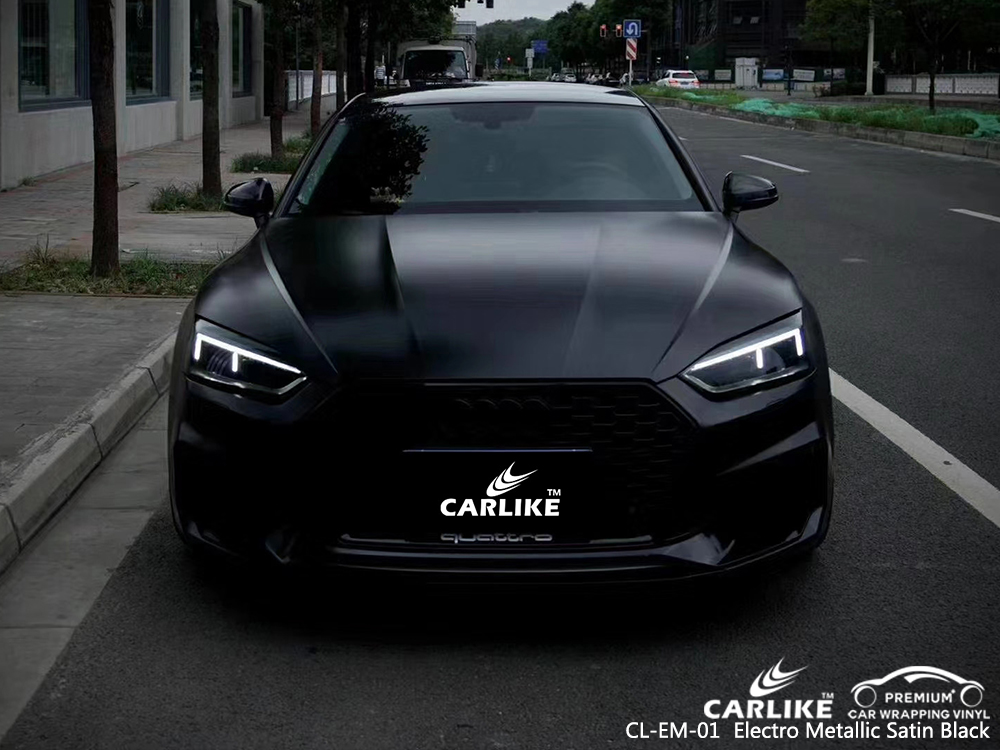 CL-EM-01 electro metallic satin black vehicle car foil for AUDI Bartin Turkey