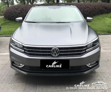 VOLKSWAGEN Putrajaya Malezya için CL-EM-05 elektro metalik çelik gri araba sarma filmi