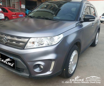 SUZUKI Federal Bölgesi Malezya için CL-EM-05 elektro metalik çelik gri vinil yapışkan kağıt