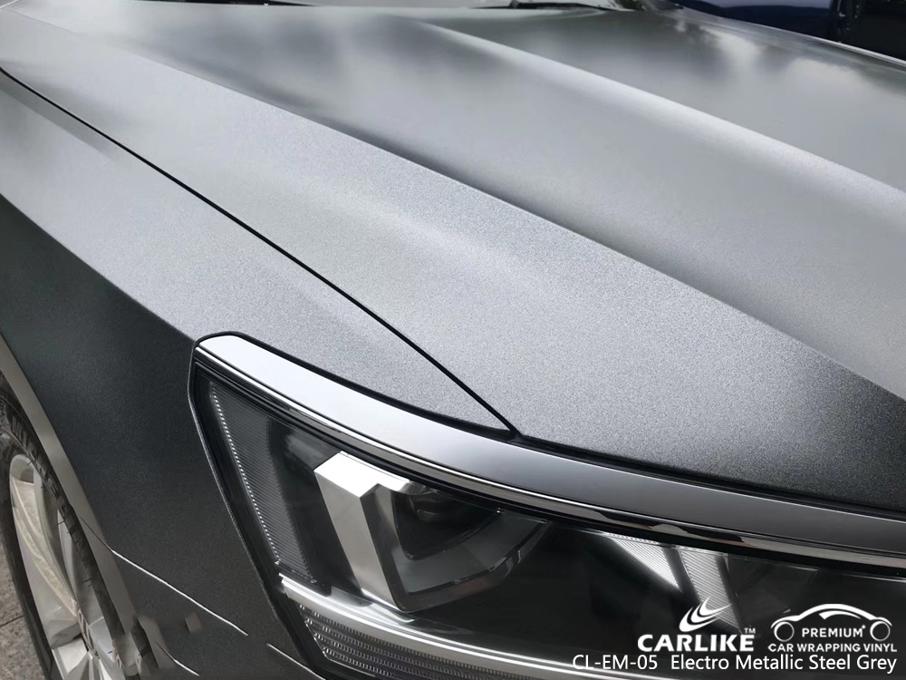 CL-EM-05 electro metallic steel grey car wrap film for VOLKSWAGEN Putrajaya Malaysia