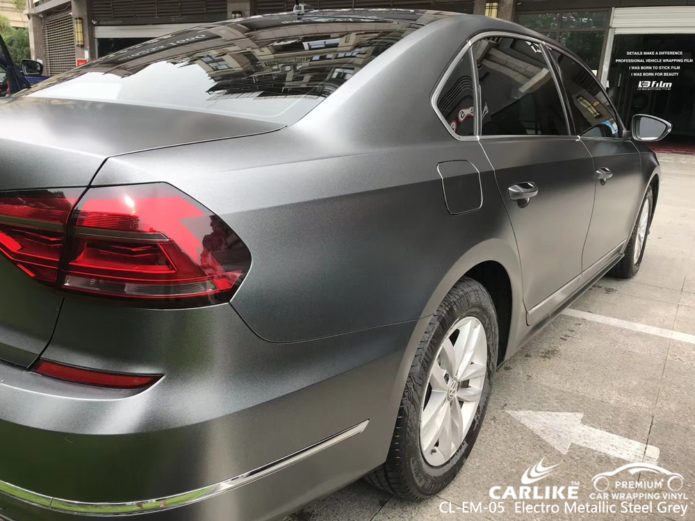 CL-EM-05 electro metallic steel grey car wrap film for VOLKSWAGEN Putrajaya Malaysia