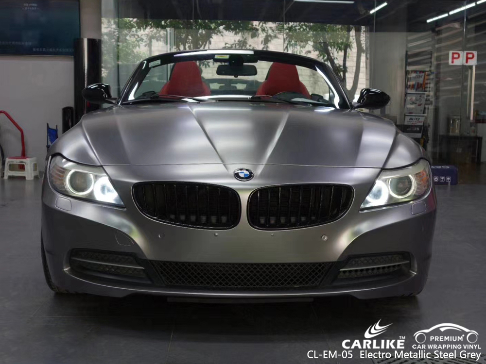 CL-EM-05 electro metallic steel grey car wrap vinyl matte for BMW Labuan Federal Territory Malaysia