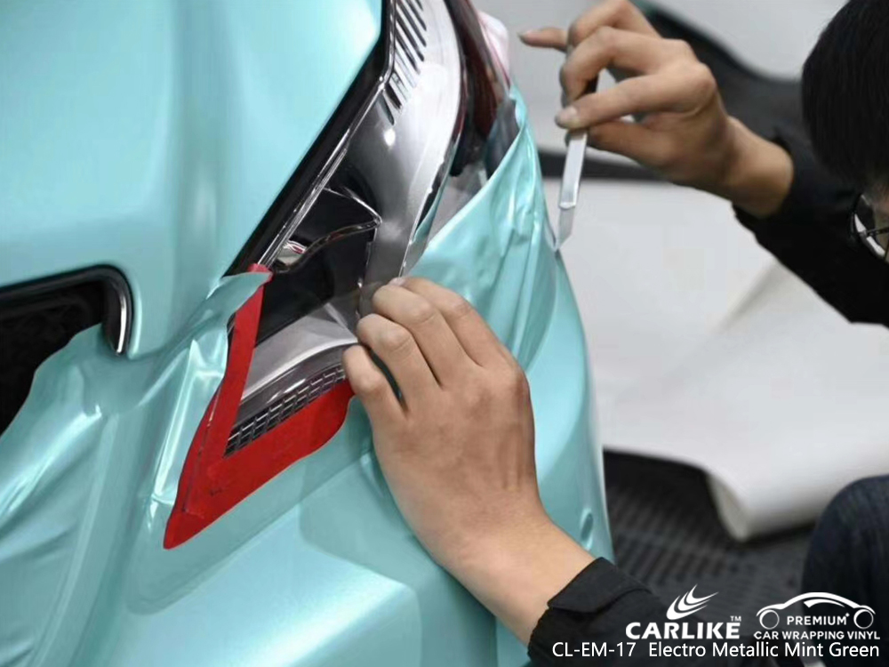 CL-EM-17 electro metallic mint green body wrap car supplier for MERCEDES-BENZ Kedah Malaysia