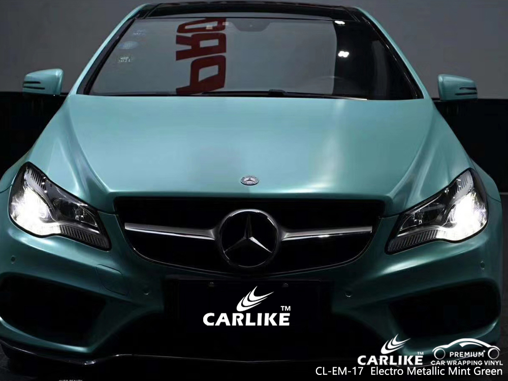 CL-EM-17 electro metallic mint green body wrap car supplier for MERCEDES-BENZ Kedah Malaysia