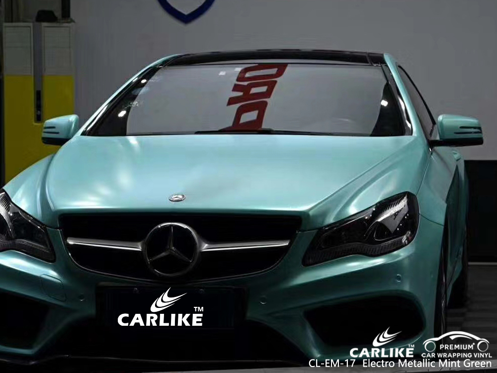 CL-EM-17 electro metallic mint green body wrap car supplier for MERCEDES-BENZ Kedah Malaysia