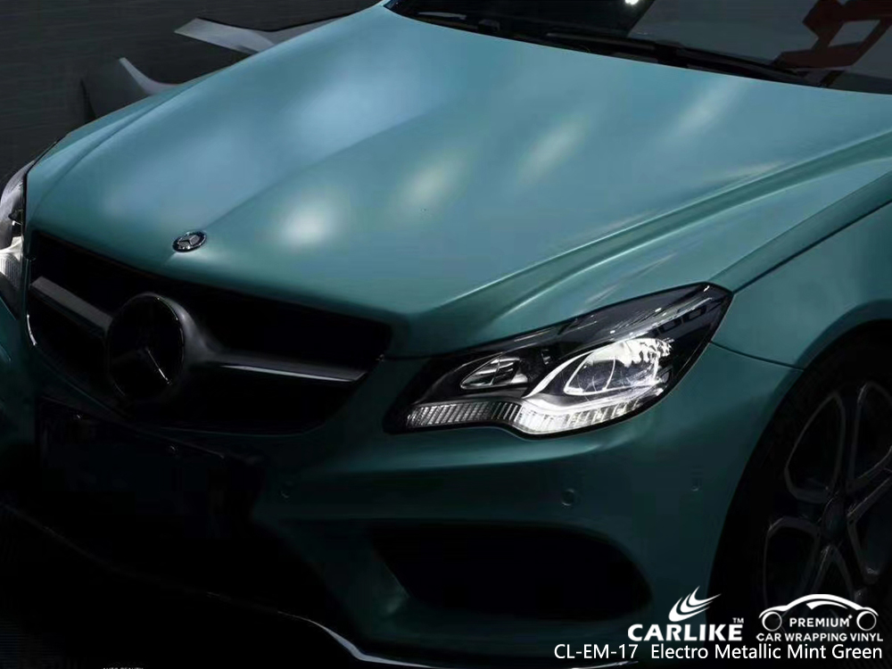 CL-EM-17 electro metallic mint green body wrap car supplier for MERCEDES-BENZ Kedah Malaysia