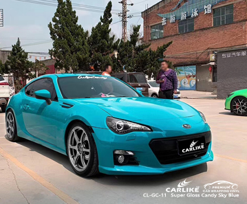 SUBARU Terengganu Malezya için CL-GC-11 süper parlak şeker gök mavisi araba folyo