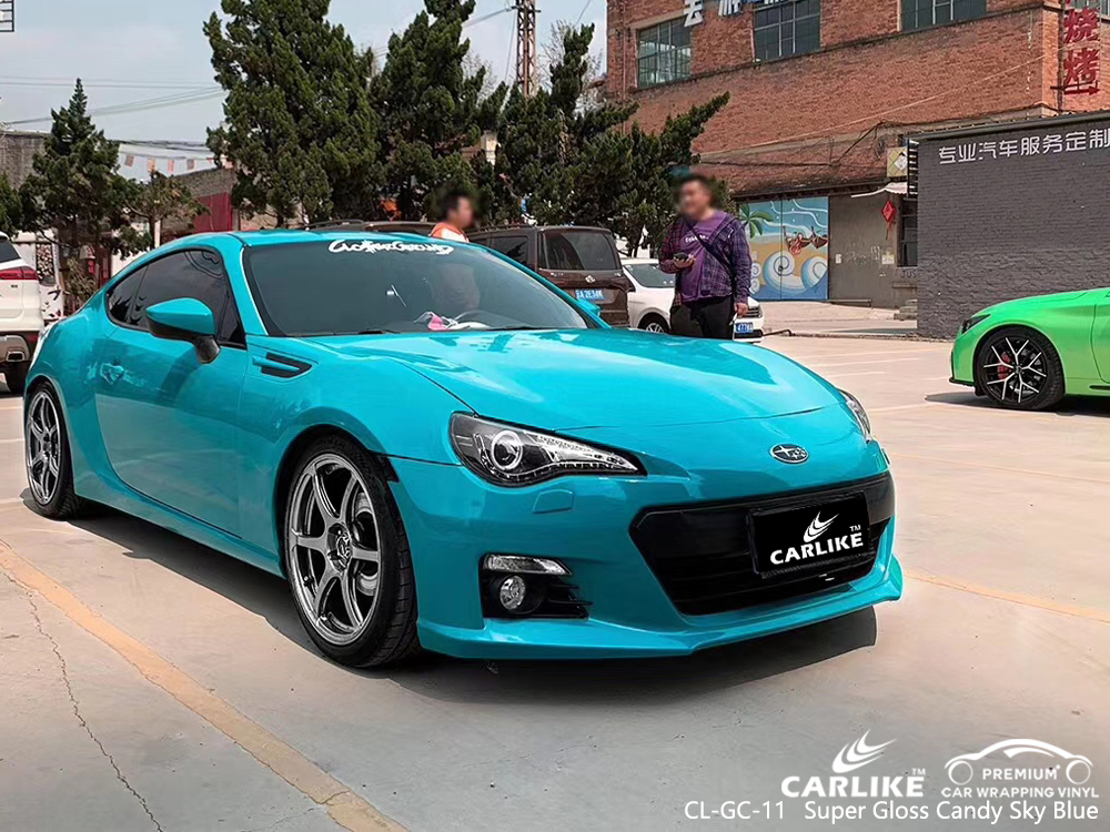 CL-GC-11 super gloss candy sky blue car foil for SUBARU Terengganu Malaysia