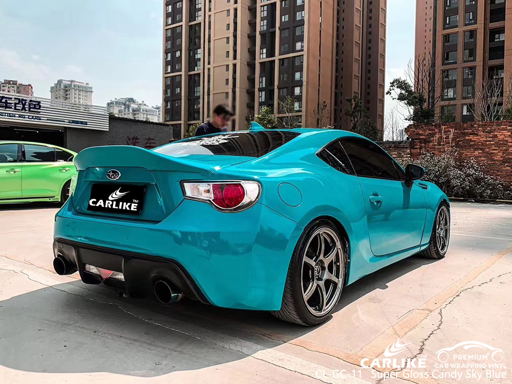 CL-GC-11 super gloss candy sky blue car foil for SUBARU Terengganu Malaysia