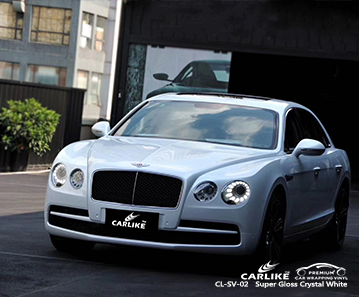 BENTLEY Eastern Cape Güney Afrika için CL-SV-02 süper parlak kristal beyaz otobike araba sarma parlatıcısı