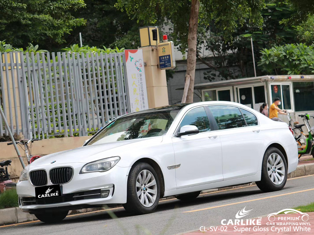 CL-SV-02 super gloss crystal white vinyl matte car wrap for BMW Burdur Turkey