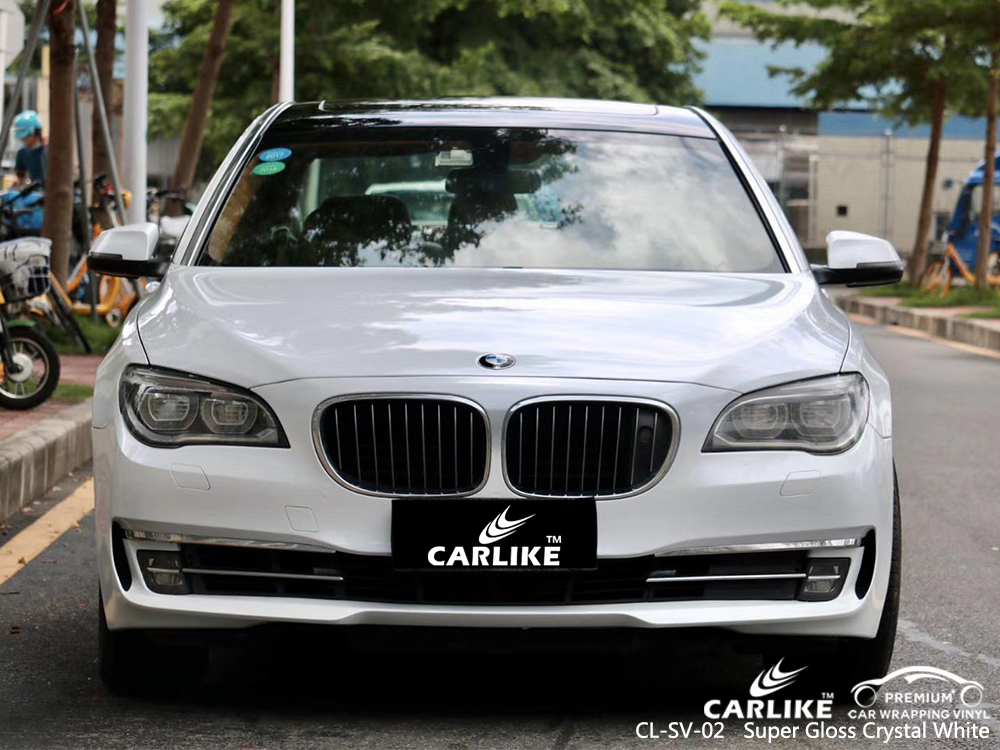 CL-SV-02 super gloss crystal white vinyl matte car wrap for BMW Burdur Turkey
