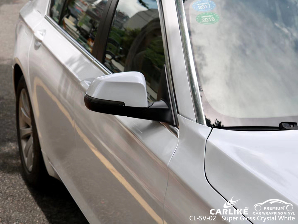 CL-SV-02 super gloss crystal white vinyl matte car wrap for BMW Burdur Turkey