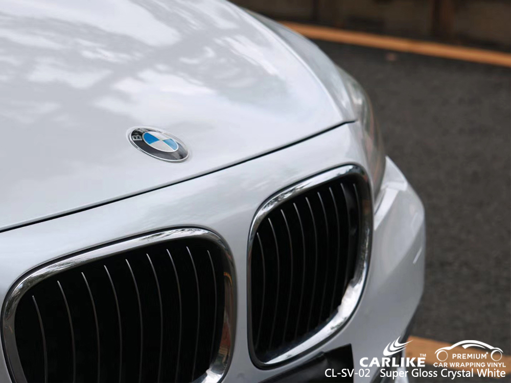 CL-SV-02 super gloss crystal white vinyl matte car wrap for BMW Burdur Turkey