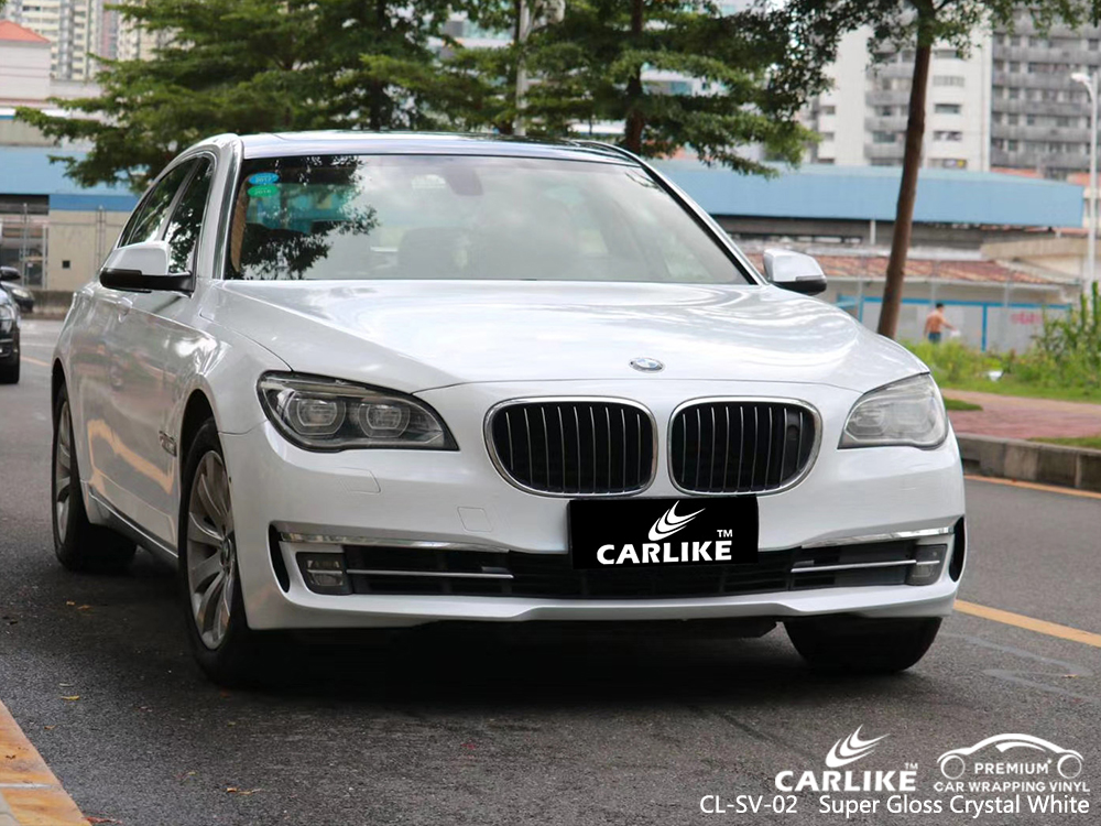 CL-SV-02 super gloss crystal white vinyl matte car wrap for BMW Burdur Turkey