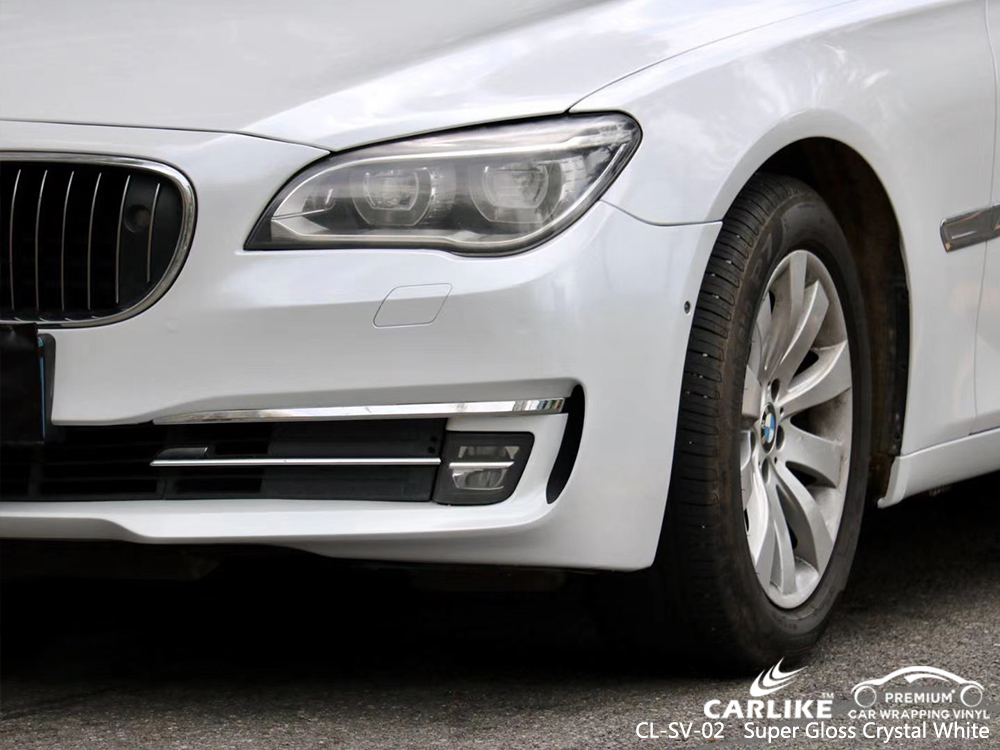 CL-SV-02 super gloss crystal white vinyl matte car wrap for BMW Burdur Turkey
