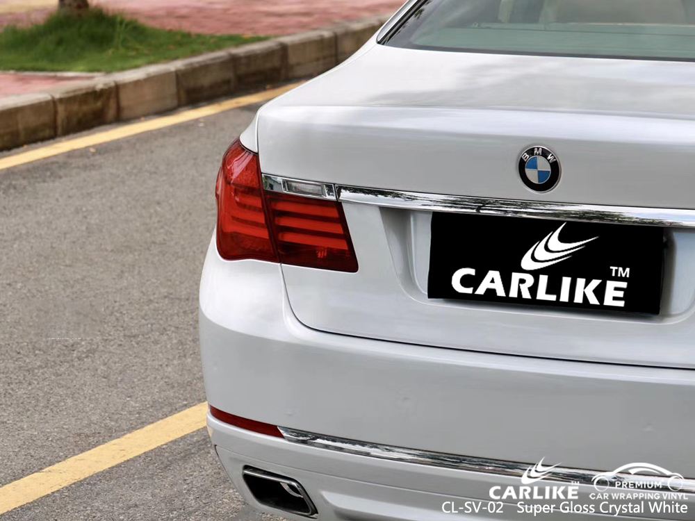 CL-SV-02 super gloss crystal white vinyl matte car wrap for BMW Burdur Turkey