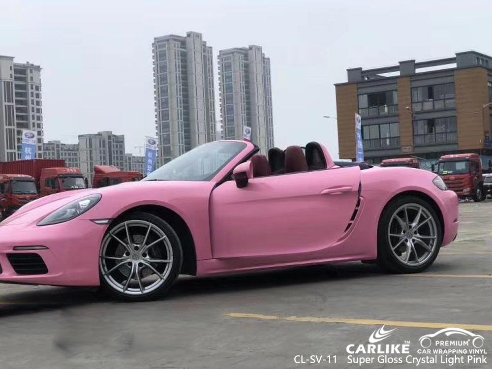 CL-SV-11 super gloss crystal light pink wrap my car for PORSCHE Malacca Malaysia