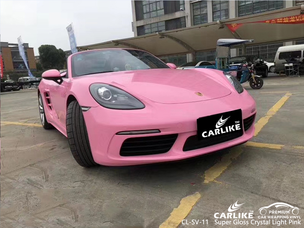 CL-SV-11 super gloss crystal light pink wrap my car for PORSCHE Malacca Malaysia