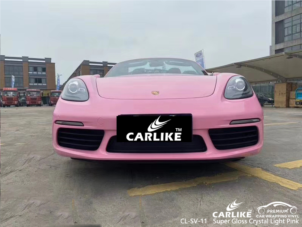 CL-SV-11 super gloss crystal light pink wrap my car for PORSCHE Malacca Malaysia