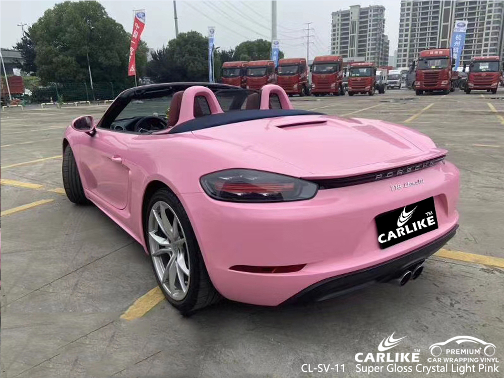CL-SV-11 super gloss crystal light pink wrap my car for PORSCHE Malacca Malaysia